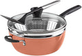 Cuisinart Preferred Pan 4-Pc Set - Sienna Sky (4.5 Qt. Multi-Purpose Pan w/Cover Steamer Slotted Turner)