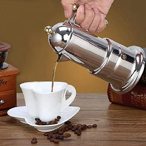 Coffee Machine 200Ml 4 Cups Stainless Steel Coffee Pot Moka Coffee Maker Teapot Filter Automatic Coffee Machine Espresso Machine