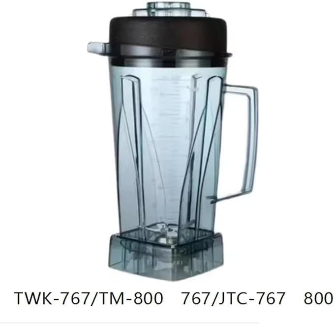 Blender Cup Compatible For TWK 767 TM 800 JTC Compatible For Omniblend Mixer Container Jar Jug Pitcher Bottom With Blades Lid Upper Body Easy Clean