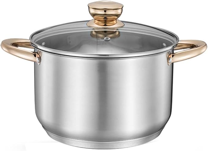 Pots and Pans Sets Frying PanCookware Set Soup Pot Stainless Steel Stew Cooking Pots Cooker Casserole Kitchen Saucepan Double Boiler Steamer