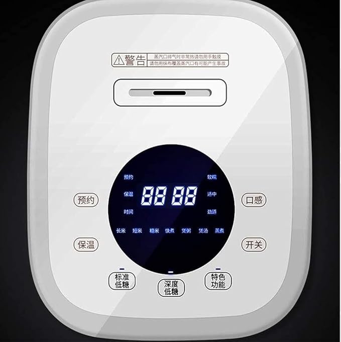 Low Sugar Rice Cooker - 3L Home Multi-Function Fully Automatic Non-Sticking Inner Lined Separated Rice Soup Perfect for 2-4 People