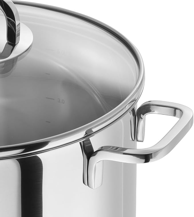 Zwilling 5-Piece Pot-Set with 4 Lids Suitable for Induction Stainless Steel Quadro60 x 50 x 30 cm Silver