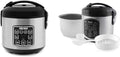 AROMA Digital Rice Cooker 4-Cup (Uncooked) / 8-Cup (Cooked) Steamer Grain Cooker &amp ARC-954SBD Rice Cooker 4-Cup Uncooked 2.5 Quart Professional Version