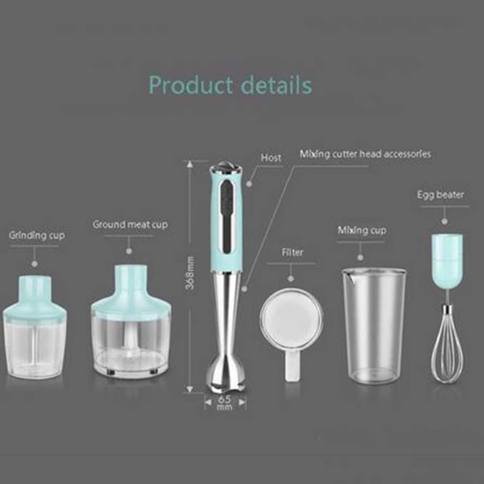 House Kitchen Immersion Hand Blender 8 Speed Stick Mixer with Stainless Steel Shaft &amp Blade 600 Watts Easily Food Mixes Sauces Purees Soups Smoothies and Dips