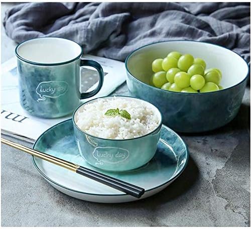 Elegant Dinnerware Set Dinner Plates Bowls Set Luxurious Dinnerware Full Service Set Dinner Salad Appitizer Dessert Plate Bowls Gift Idea For Any OccasionB