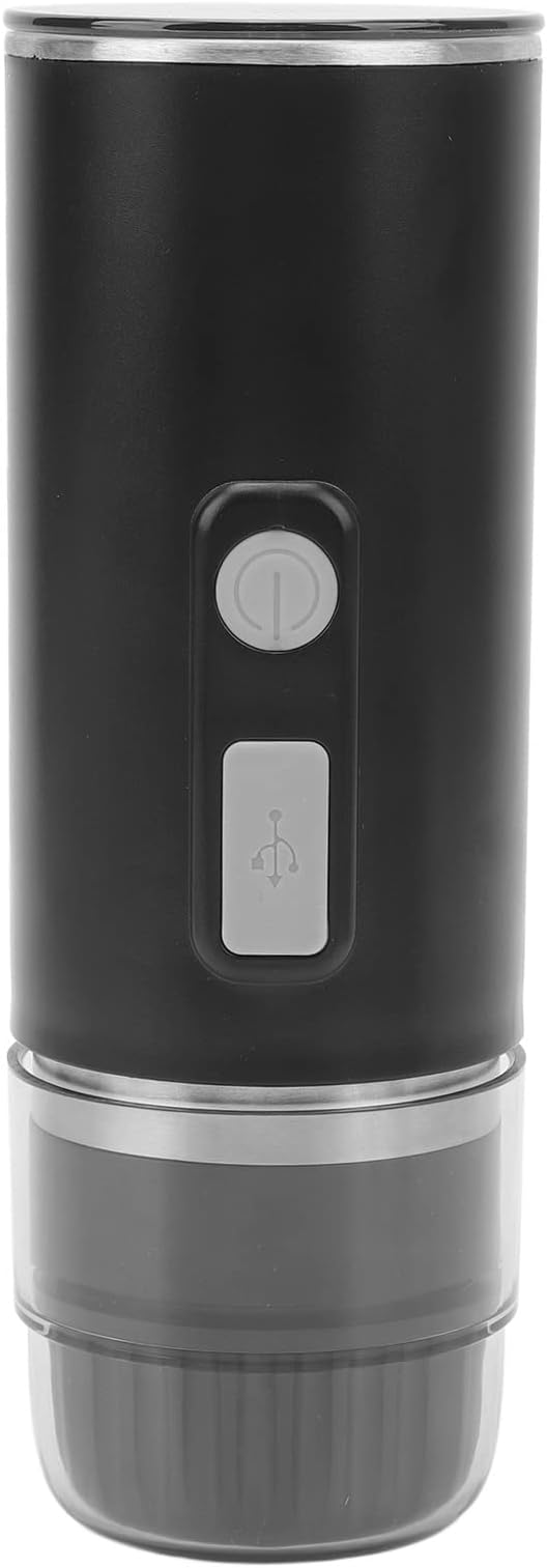 Brrnoo Portable Coffee Maker Travel Coffee Maker Espresso Machine with Type C Charging Cable 2 in 1 Universal Fully Automatic Machine for Office Camping Hiking Home Travel