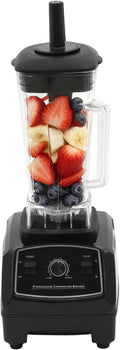 2200W Professional Countertop Blender High Speed Commercial Smoothie Blender for Shakes 68oz Heavy Duty Countertop Blender with 6 Blades Ice Crusher &amp Pulse Control (Black)