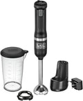 BLACK+DECKER Kitchen Wand Cordless Immersion Blender Hand Blender with Charging Dock Black (BCKM1011K10)