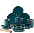 Dinner SetUniquek Green Phnom Penh Ceramics Dinnerware Set of 26 Pieces Suitable for Housewarmingurant Banque