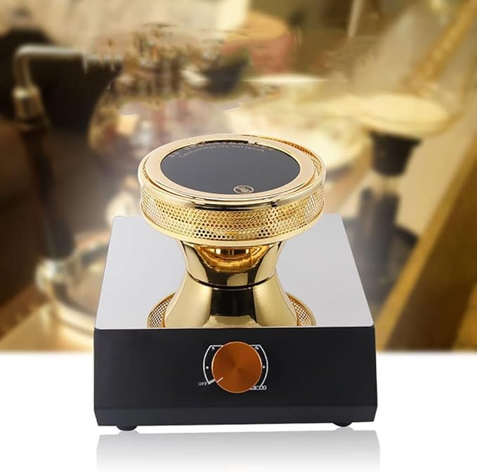 Portable Siphon Coffee Heating Burner 5 Speed Temperature Adjustment No Open Flame Heating Rotary Switches Adjustable Heat for Siphon Coffee Maker