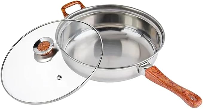 12 Pieces Stainless Steel Water Kettle Milk Soup Pot Non Stick Household Kitchen Cookware SetA12 pcB-12 pc (A 12 pc)
