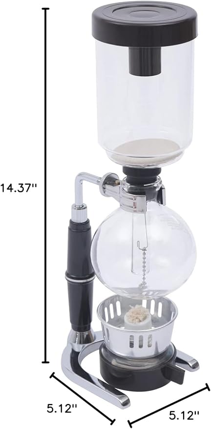 Coffee Maker Siphon Coffee Maker Tabletop Glass Siphon Pot 360ml