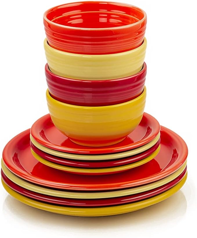 Fiesta® 12-Piece Bistro Dinnerware Set | Sunrise