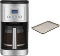 Cuisinart Coffee Maker 14-Cup Glass Carafe Fully Automatic for Brew Strength Control &amp 1-4 Cup Setting Stainless Steel DCC-3200P1 &amp Chef's Classic Nonstick Bakeware 15-Inch Baking Sheet C
