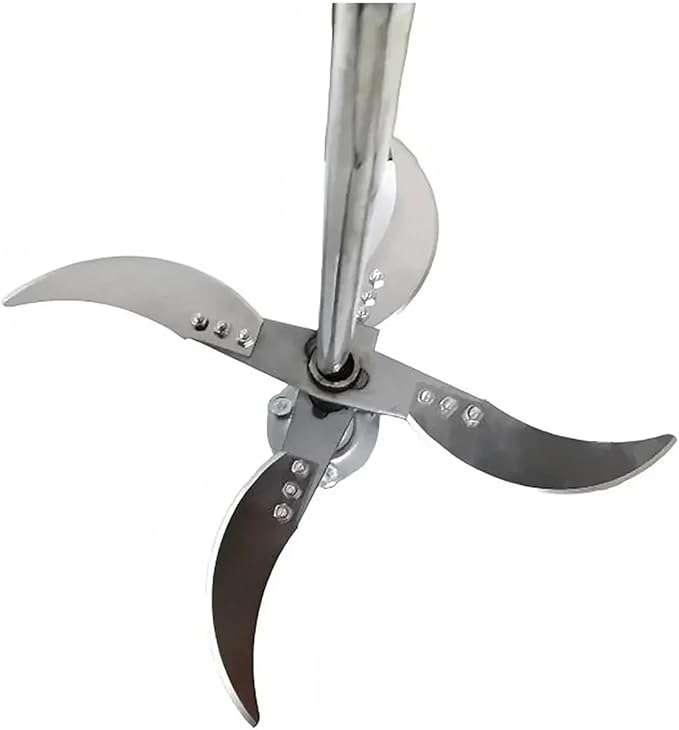 4 Blades Fruit Vegetable Cutter Blade With 50CM Rod Shaft Base Electric Drill Chopper For Farm Pig Feed Crusher Stirring Mixer