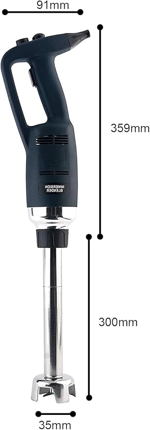 12 in Heavy Duty Immersion Blender Handheld Kitchen Hand Blenders for Kitchen Commercial Mixer Electric 500W Detachable Shaft Adjustable Variable Speed Emulsifier Blender Handheld