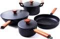 Cookware Set 7 Piece Cast Iron Pot Household Uncoated Pan Non-Stick Induction Set Suitable For Kitchenware Feature:
