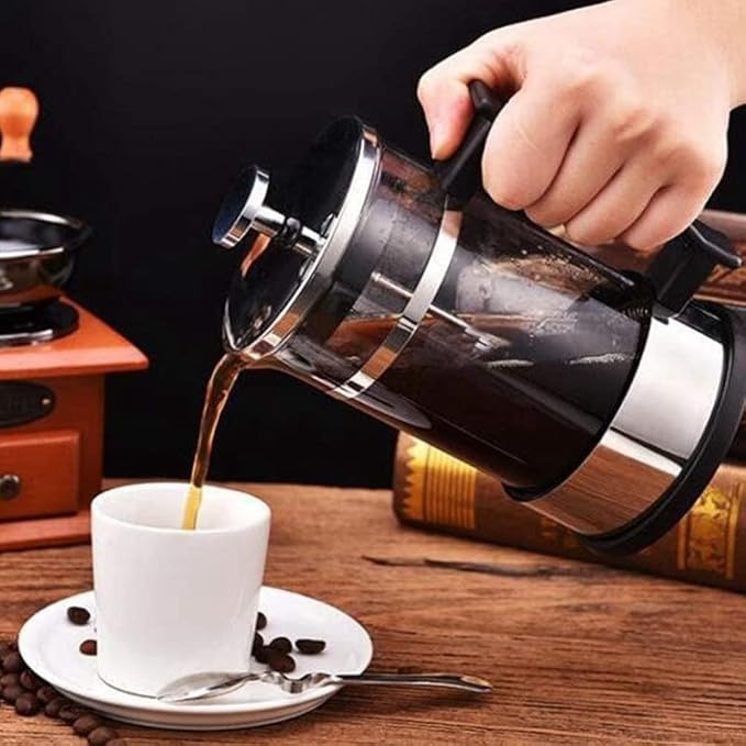 Coffee Maker Pot Stainless Steel Glass French Press Filter Household TeaSuitable for Making