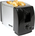 Better Chef Economic 2-Slice Toaster | Darkness Control | Crumb Tray | Fits Bagel Slice (Chrome)