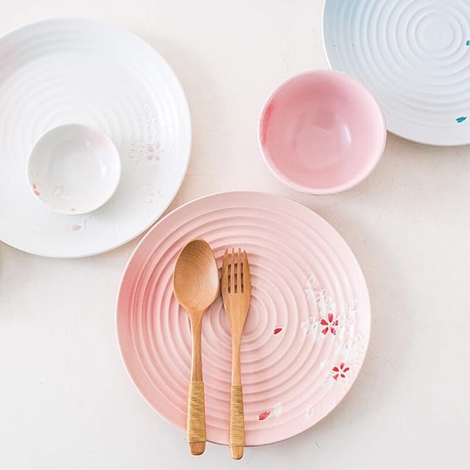 Ceramics Dinnerware Set with 34 PiecesBowl/Dish/Spoon|Dinner SetsCherry Blossom Pattern Porcelain Combination Set