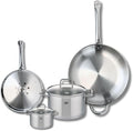 ELO 9505350 Cookware Set 4 Pieces 2 Frying Pans 24 and 32 cm and 2 Saucepans 12 and 20 cm Elo Profi Citrine Stainless Steel Induction