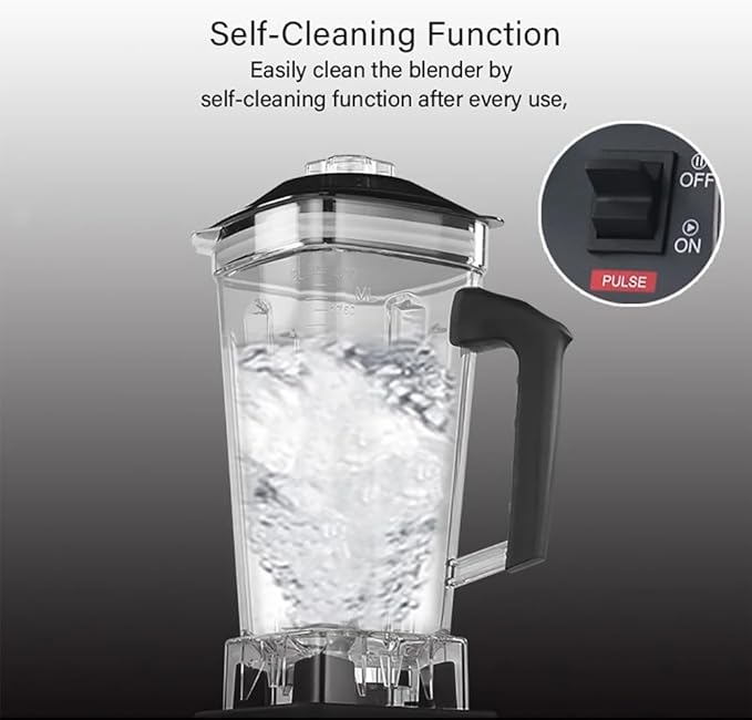 Professional Countertop Blender 2200W High Speed Smoothie Blender Home and Commercial Blender with Timer 68 Oz Large Capacity for Shakes Smoothies Ice Crushing Fruits Fresh Juice Soup