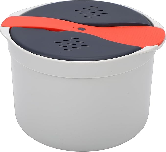 Pssopp Microwave Rice Cooker Rice Cookers Cooker Set Perfect for Small Kitchens and Dorm Rooms Cooking Pasta Vegetables Microwave Steamer and Pasta 2L