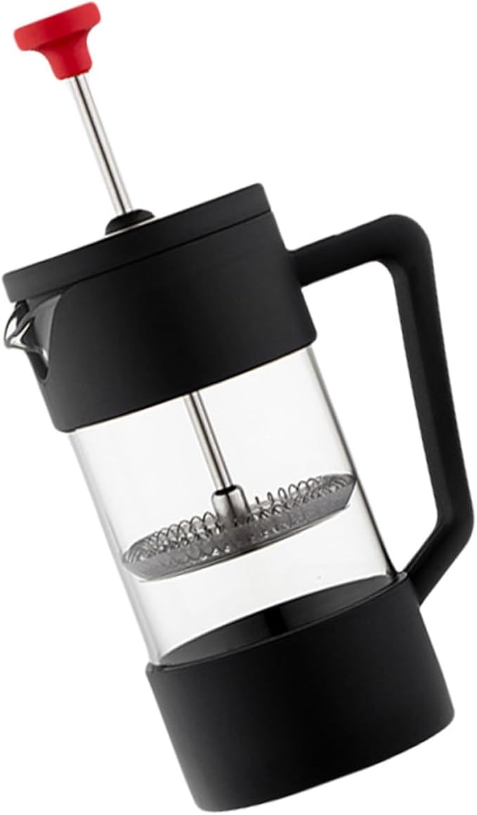 VALICLUD 350ml Manual Press Coffee Maker Heat-resistant Glass Coffee Pot Stainless Steel Filter Suitable for Home Brewing and Tea Brewing
