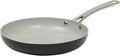 Sur La Table Kitchen Essentials Potluck Porch 10 Inch Deep Frying Pan Skillet Aluminum PFA Free Ceramic Cookware Chef's Pan Omelet Pan - Induction - Black