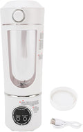 Haofy Portable Blender Mini Blender Travel Blender 700ML 12 Stainless Steel Blades Rechargeable with 1500mAh Battery Magnetic Induction Technology for Gym (White)