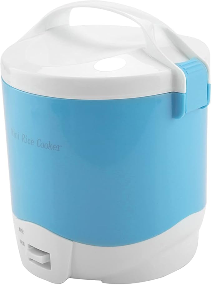 Portable Electric Rice Cooker Food Steamer for Cars - Multifunctional 1.6L 24V 180W (Blue)
