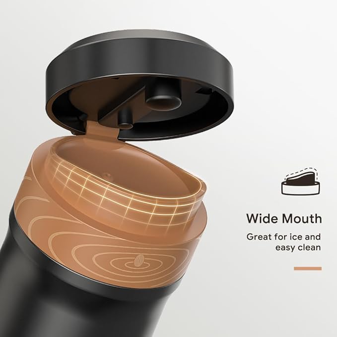 Portable French Press Stainless Steel Coffee Maker Travel French Press Insulated Bottle Cup - 320ml Portable Coffee Maker with Double Wall Insulation Ideal for On - the - go Coffee Lovers