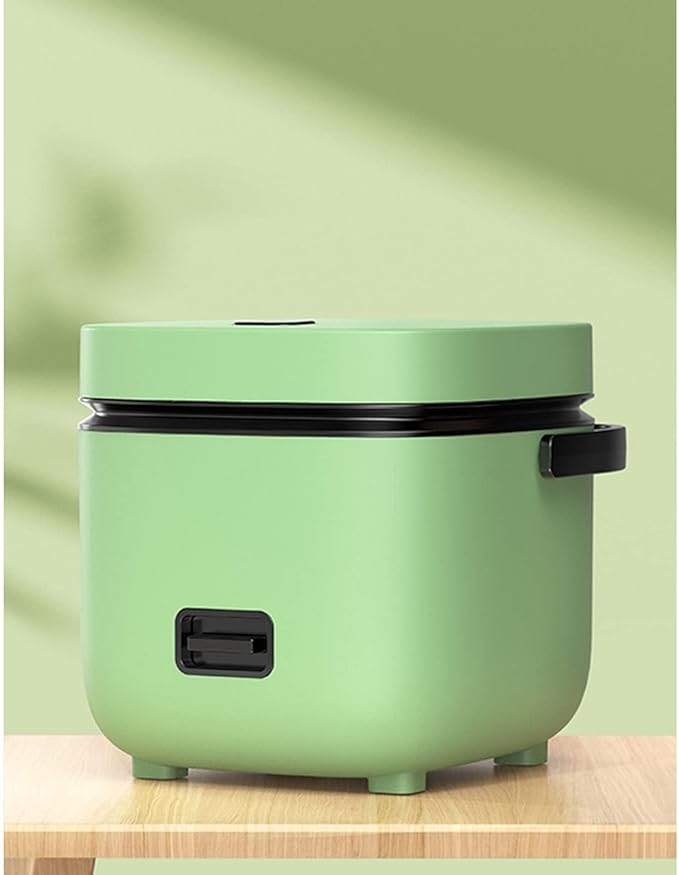 THEGA Rice Cooker - Mini Rice Cooker Home Kitchen Appliances 2-Layer Heating Food Steamer Multifunction Meal Cooking Pot Cooking Pot with Non-Stick Coating Kitchen Cookware Pot (Color : Green)