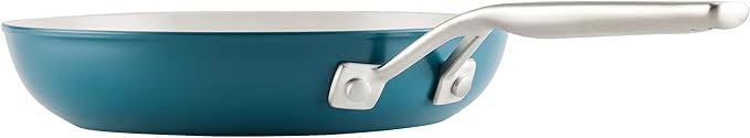 KitchenAid Hard Anodized Ceramic Induction Nonstick Pots and Pans Set with Saucepans Frying Pans Stockpot and Lids Dishwasher Safe 9 Piece Cookware Set with Stainless Steel Handles - Agave Blue