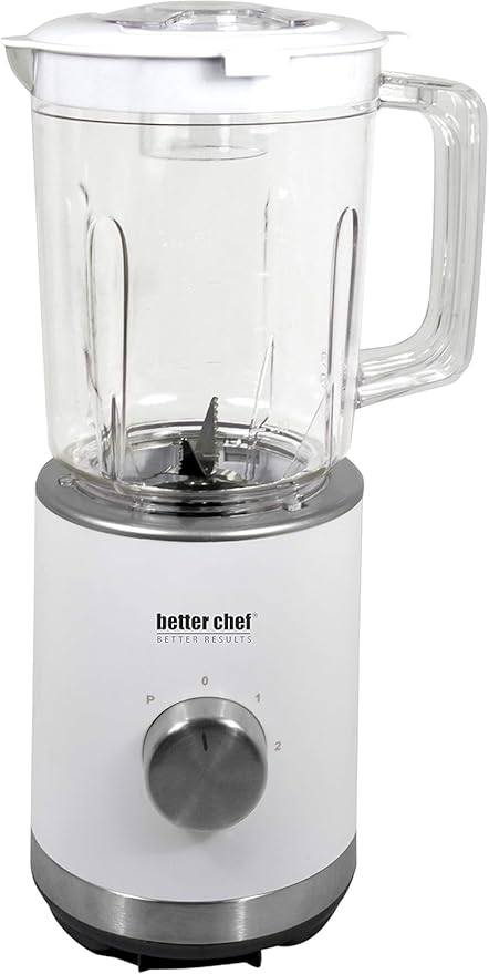 Better Chef 3 Cup Compact Blender with 300-Watt Ice Crushing Power BPA-Free 25 Oz Blender Cup White