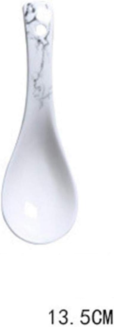 14 Pieces Marble Pattern Dinner Set White Grey Ceramic Tableware