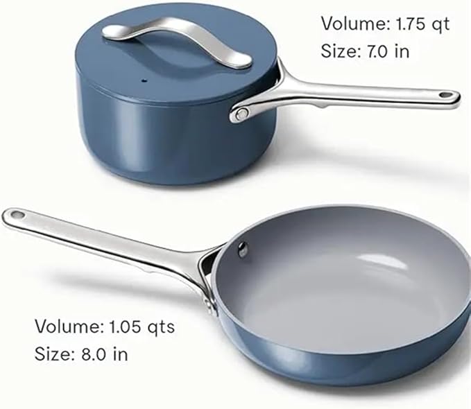 Cookware Set Non Stick Ceramic Fry PanWhiteOne-Cream-One