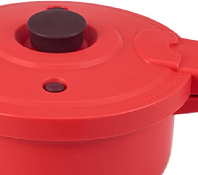 Microwave Rice Cooker Small Food Grade PP Kitchenware Anti Scald Handle Easy Clean No Fire Cookware Soup Pot