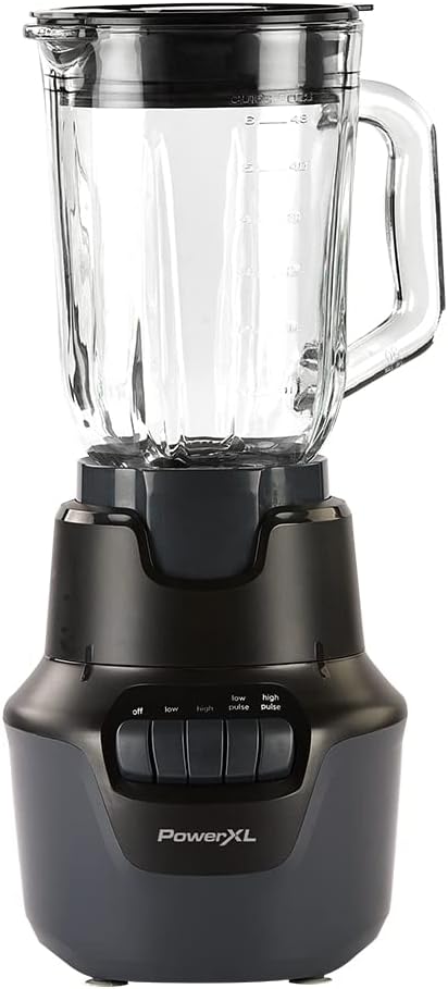 PowerXL Boost Blender 4 Speed 800 Watts 48-oz Glass Jar Black