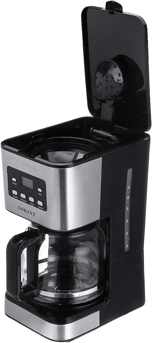 Automatic Espresso Machine Intuitive Touch Display with Glass Carafe and Permanent Filter Stainless Steel Ideal for Home Barista Stainless Steel Professional Coffee Machine Espresso