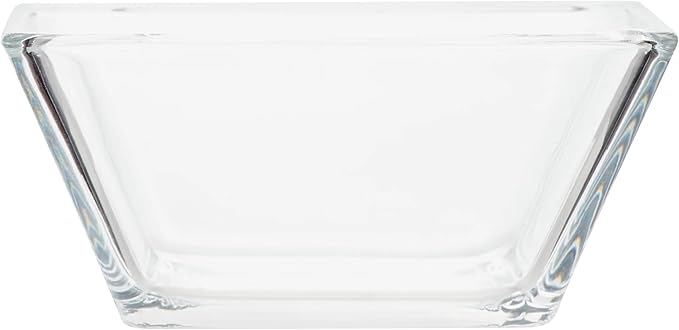 12-Piece Square Clear Glass Dinnerware Set 4 Dinner Plates 4 Salad Plates 4 Bowls Stackable Dishwasher Safe Modern Elegant Tableware for Home Dining &amp Serving