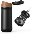 BENFUCHEN Portable French Press Coffee Maker Car-Go Vacuum Insulated Bottle Travel French Coffee Maker With Unique Filter Stainless Steel Tea/Coffee Mug For Camping 320ML