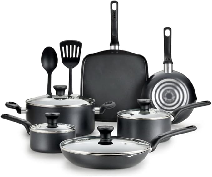 12Pc Set Red Kitchen Cookware Set Non Stick Cooking Pot Set Cookware Sets Pots and Pans Nonstick Kitchen Cookwear