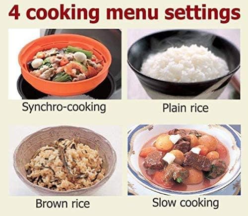 Tiger JBV-A18U-W 10-Cup (Uncooked) Micom Rice Cooker with Food Steamer &amp Slow Cooker White