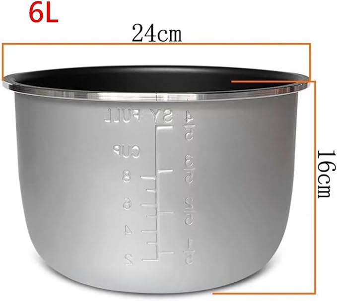 6L Electric Rice Cooker Inner Pot Bowls Multicooker Bowl Tank for Cooking Soup Porridge