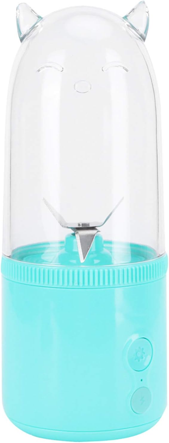 Compact and Portable USB Rechargeable Electric Fruit Juicer Blender(blue)
