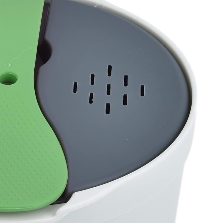Microwave Rice Cooker 2L Food Grade PP Material Rice Spoon Lid Strainer Steaming Pot Rice Cooker Set Kitchen Cookware For Home Travel Office Use(Green) Microwave Rice Cooker Microwave Cooker Se