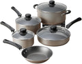 9-Piece Non-Stick Cookware Set - Complete Kitchen Essentials with Fry Pans Pots &amp Lids Easy to Clean &amp Compatible with All Stovetops