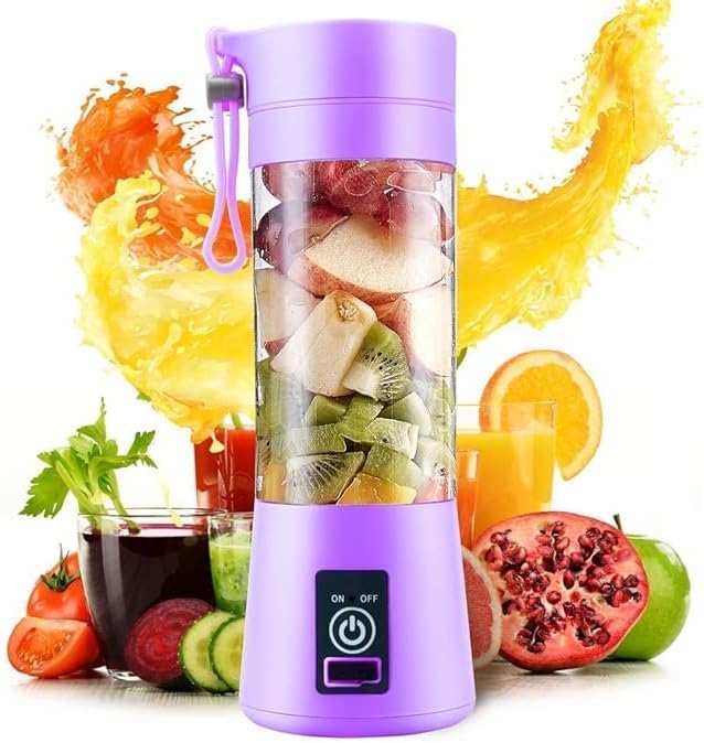 Portable Juicer Blender with 6 Blades 38oml