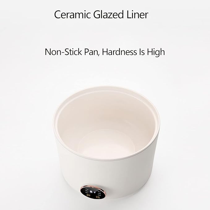 Mini Rice Cooker - Rice Cooker For One Person Multifunctional Rice Cooker Healthy Ceramic Coated Portable Rice Cooker Travel Rice Cooker Long-lasting Heat Preservation